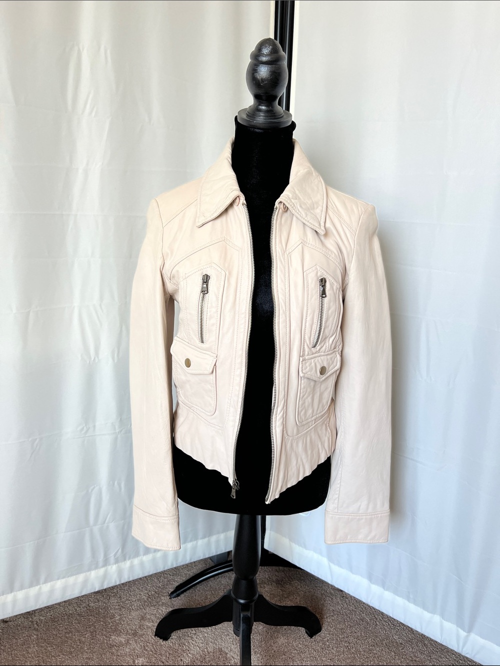 Wilsons Leather Light Leather Moto Jacket